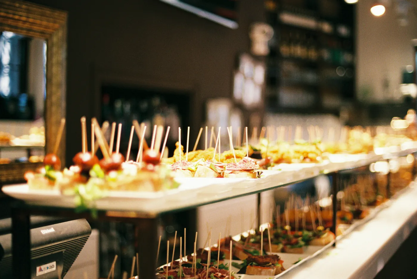 A colourful selection of tapas ready to be shared
